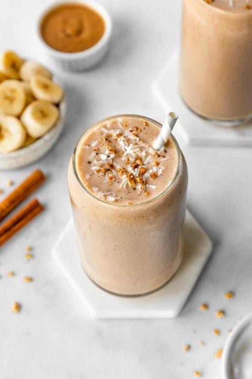 Banana Coconut Almond Butter Smoothie