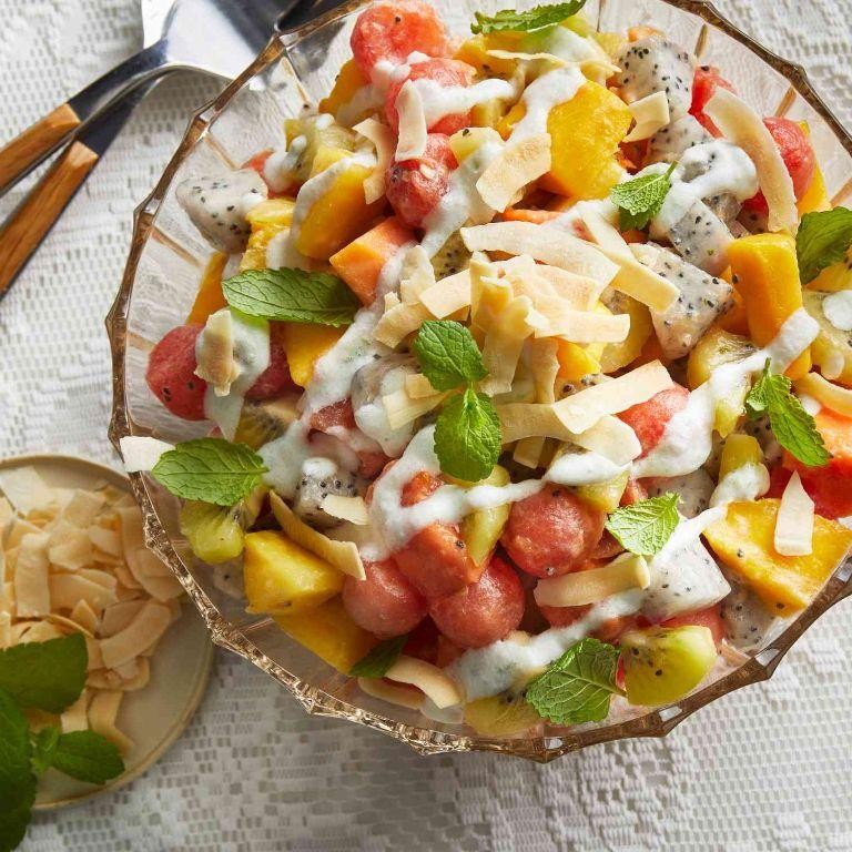Banana Coconut Cream Fruit Salad