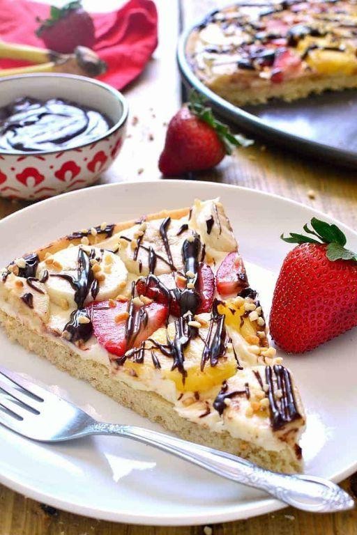 Banana Split Dessert Pizza