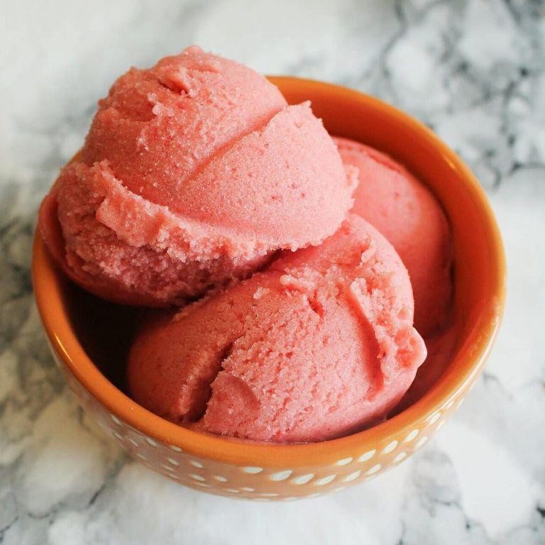 Banana Strawberry Sorbet