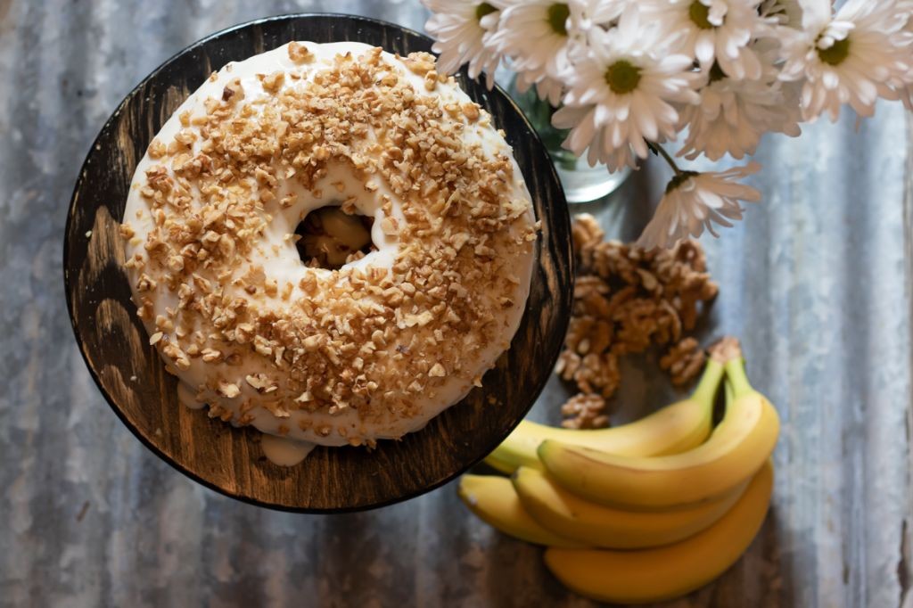Banana Walnut Chiffon Cake
