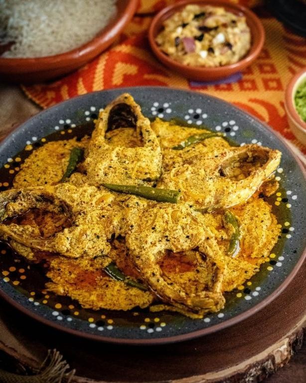 Bangladeshi Shorshe Ilish with Mustard Sauce