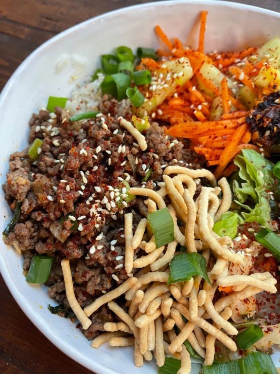 Beef Bulgogi Rice Ramen with Pickled Radish
