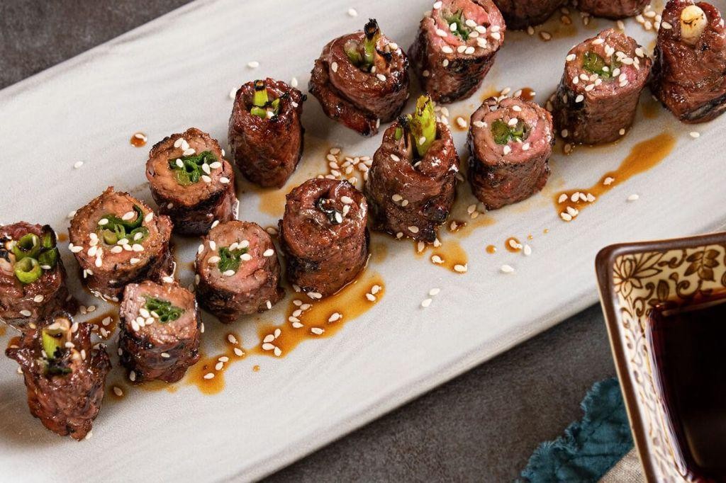 Beef Negimaki (Beef and Scallion Rolls)