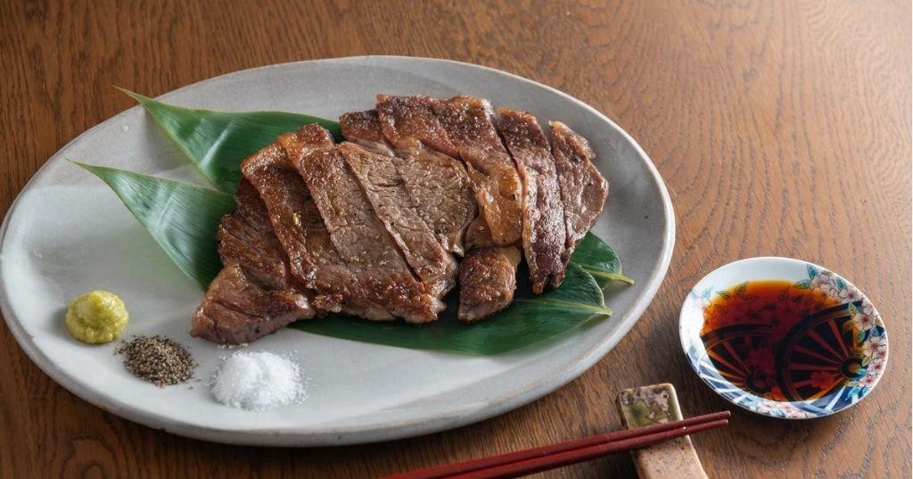 Beef Sashimi with Wasabi Soy Dressing