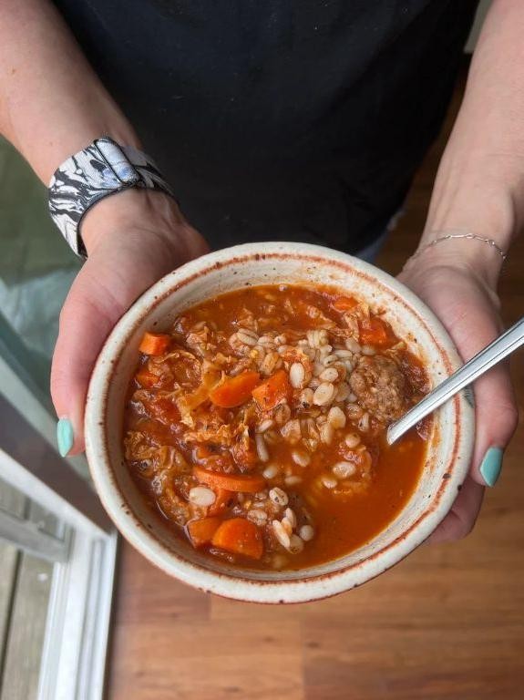 Beef and Barley Meatball Soup