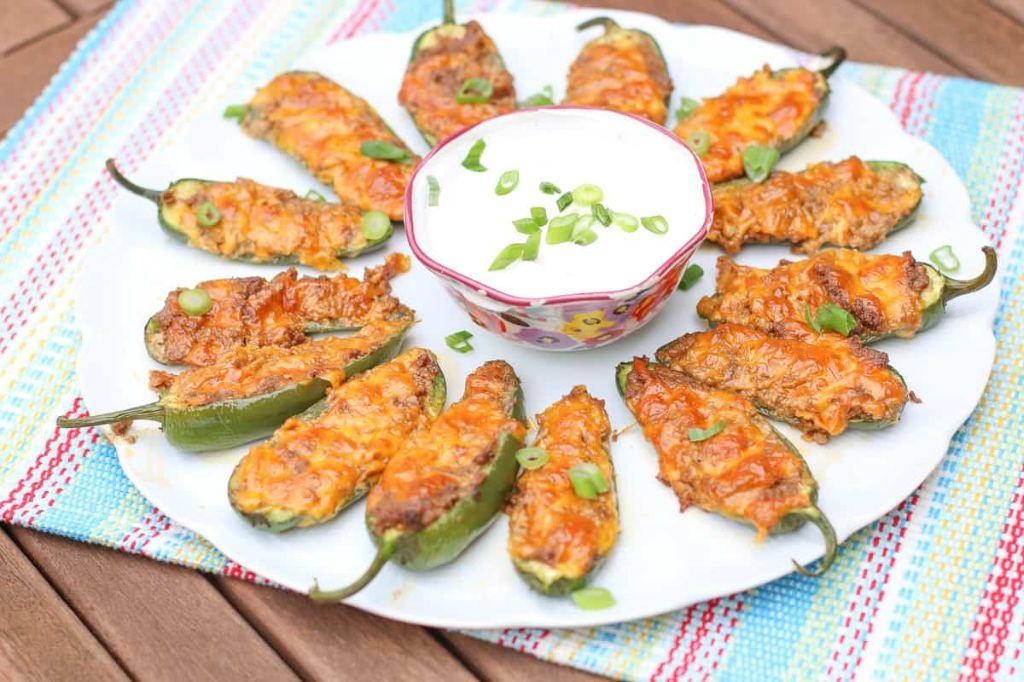 Beef and Cream Cheese Stuffed Jalapeños