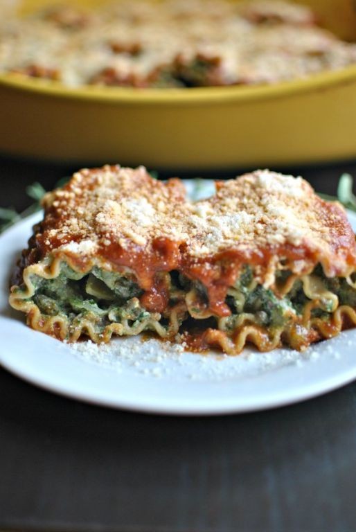 Beef and Spinach Lasagna Rolls