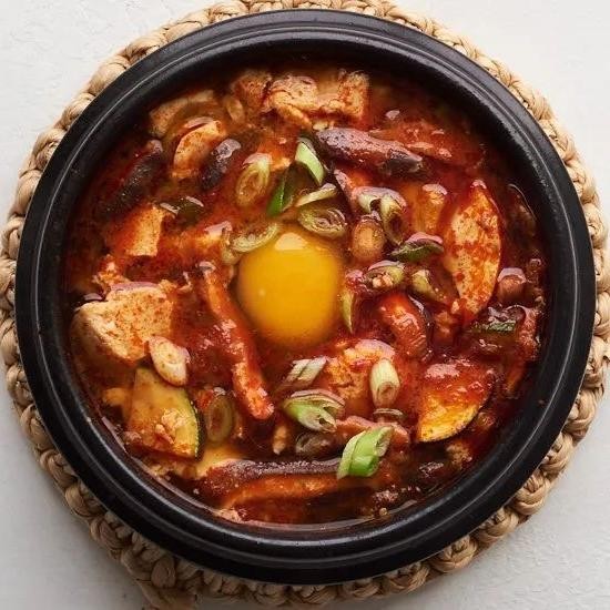 Beef and Tofu Sundubu-Jjigae