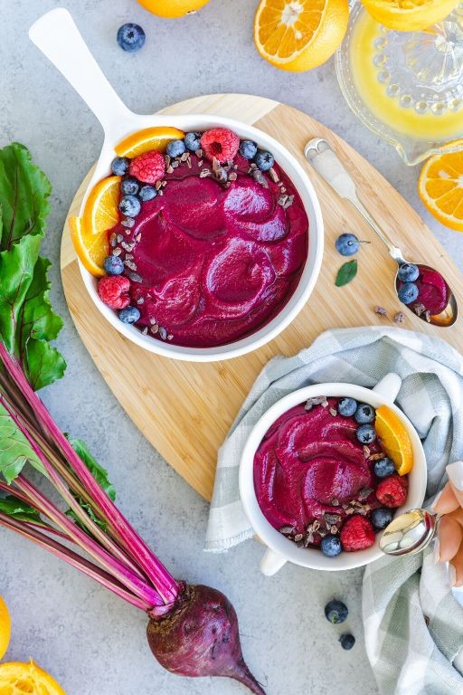 Beet and Orange Vegan Smoothie