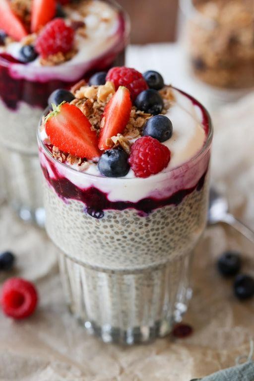 Berry Chia Seed Pudding