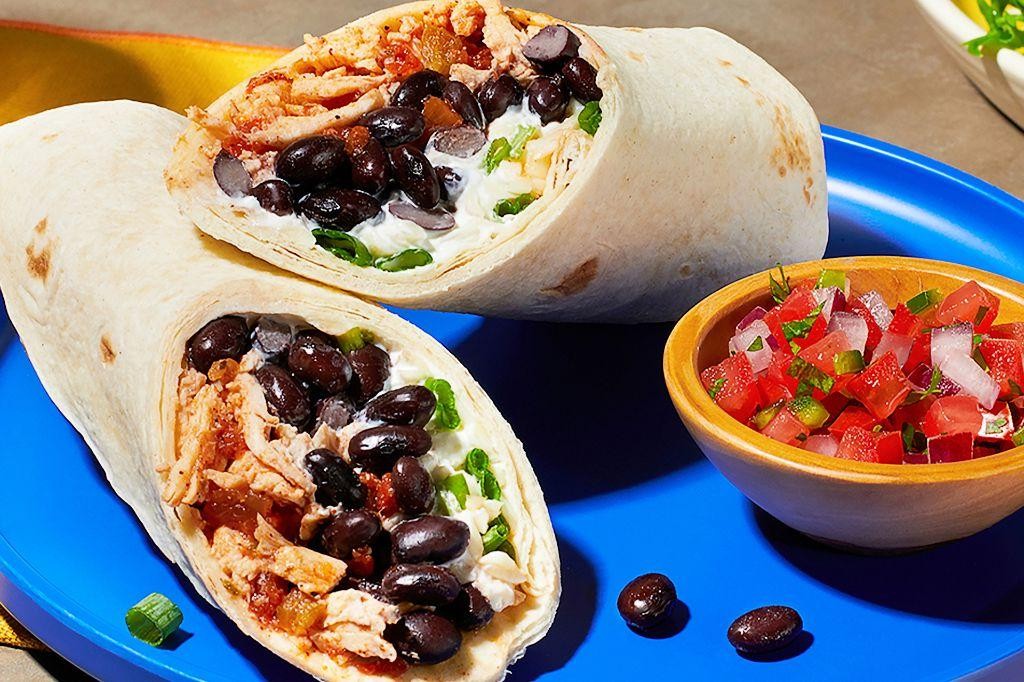 Black Bean and Chicken Burritos