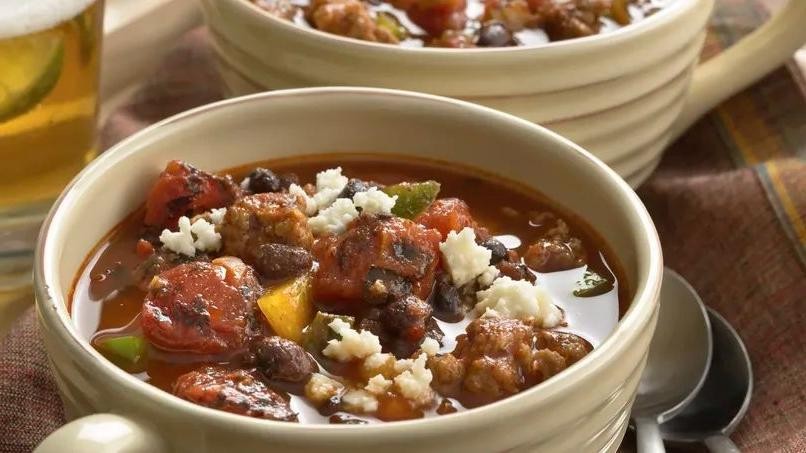 Black Bean and Chorizo Chili