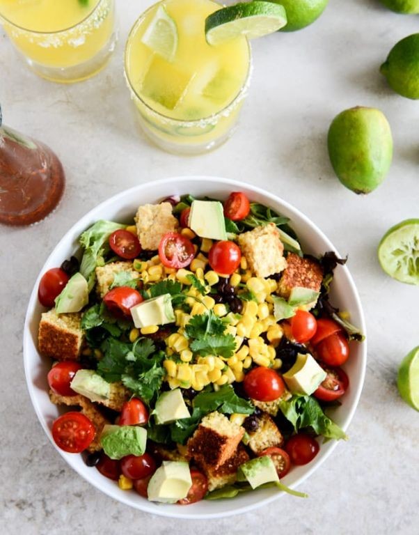 Black Bean and Corn Cornbread Salad