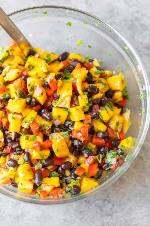 Black Bean and Mango Salsa