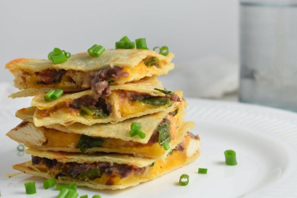 Black Bean and Spinach Quesadillas