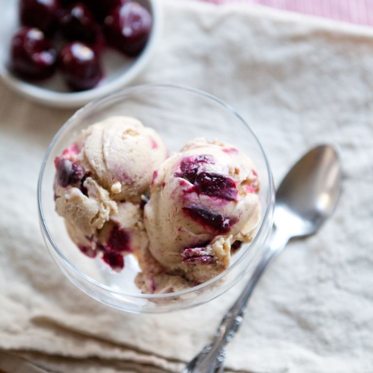 Black Cherry Almond Ice Cream