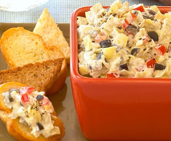 Black Olive and Artichoke Dip