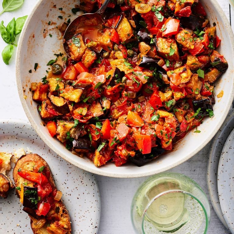 Black Olive and Eggplant Caponata