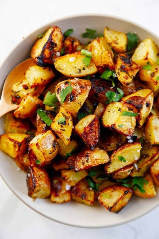 Black Olive and Lemon Roasted Potatoes