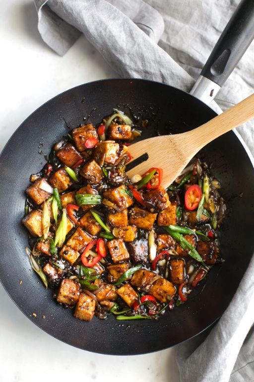 Black Pepper Fried Tofu
