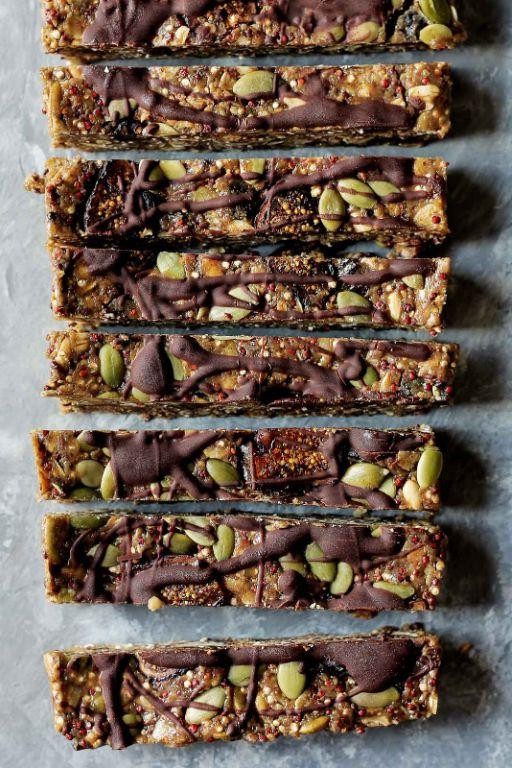 Black Quinoa Energy Bars with Nuts and Seeds