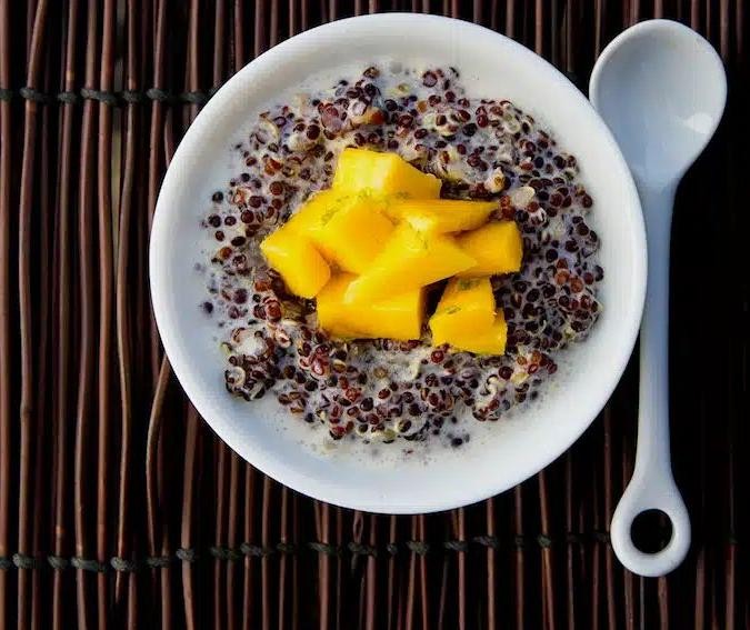 Black Quinoa and Coconut Milk Pudding