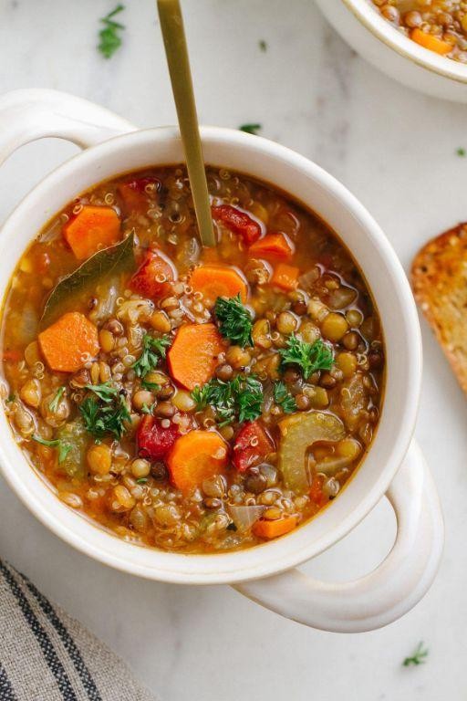 Black Quinoa and Lentil Stew