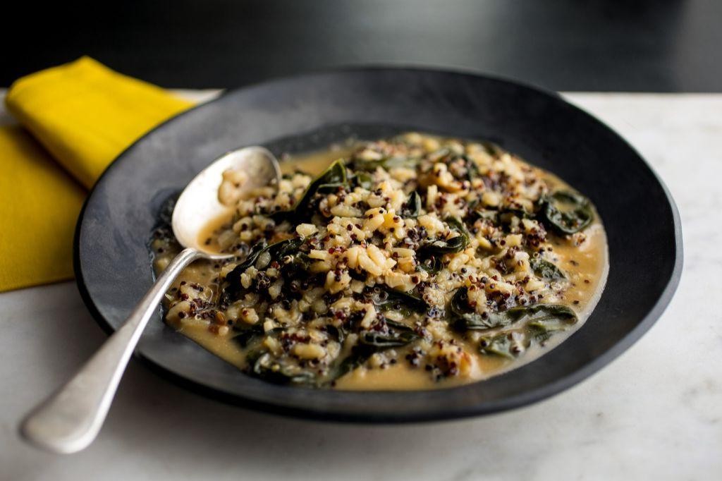 Black Quinoa and Mushroom Risotto
