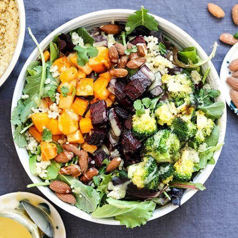 Black Quinoa and Roasted Vegetable Bowl