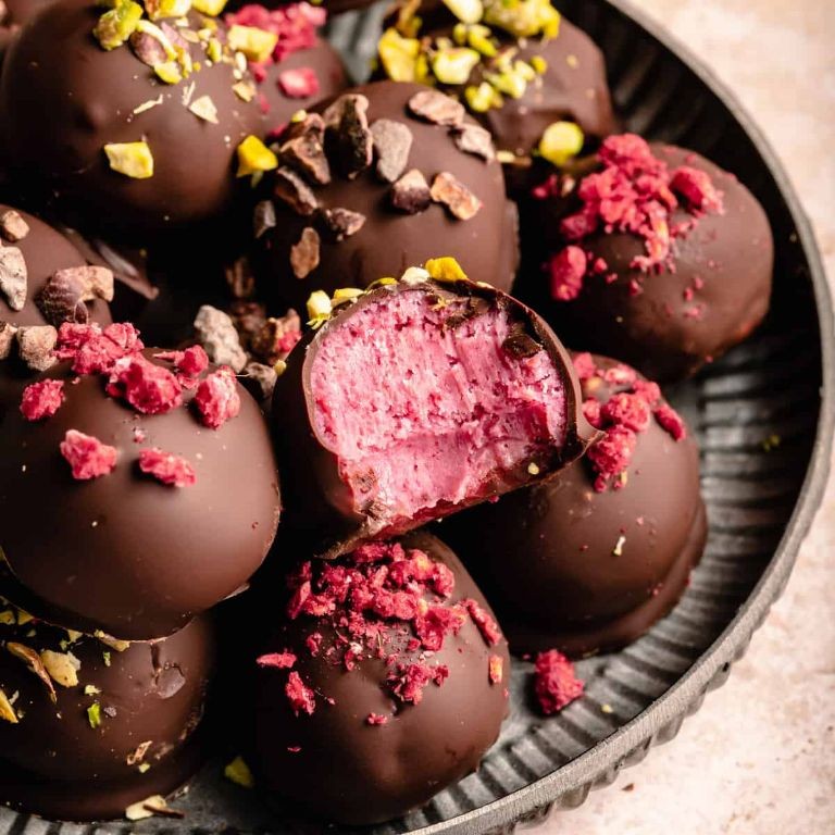 Black Raspberry Chocolate Truffles