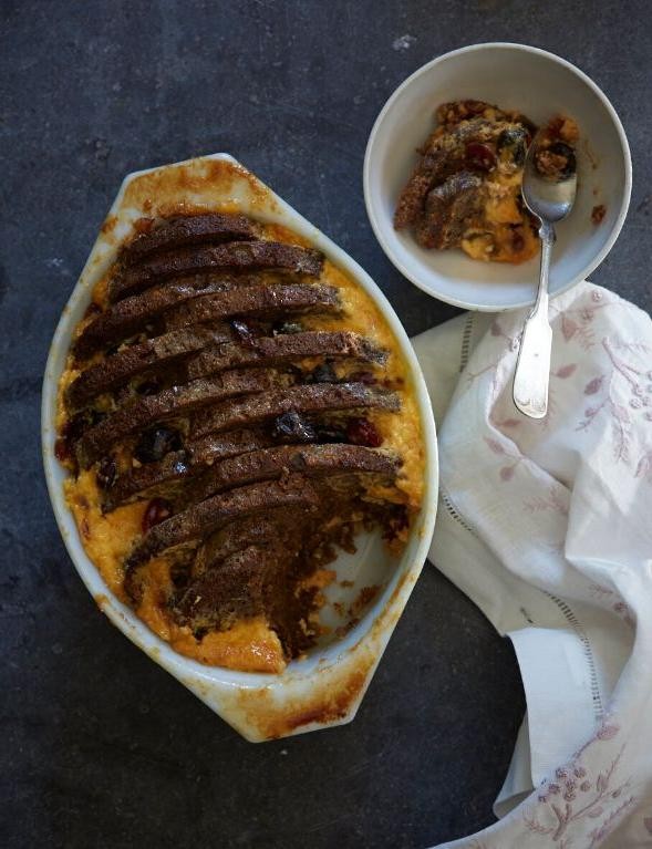 Black Russian Bread Pudding