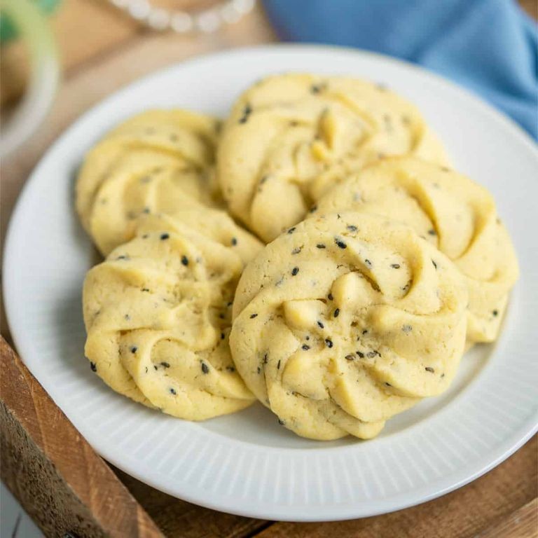 Black Sesame Butter Cookies