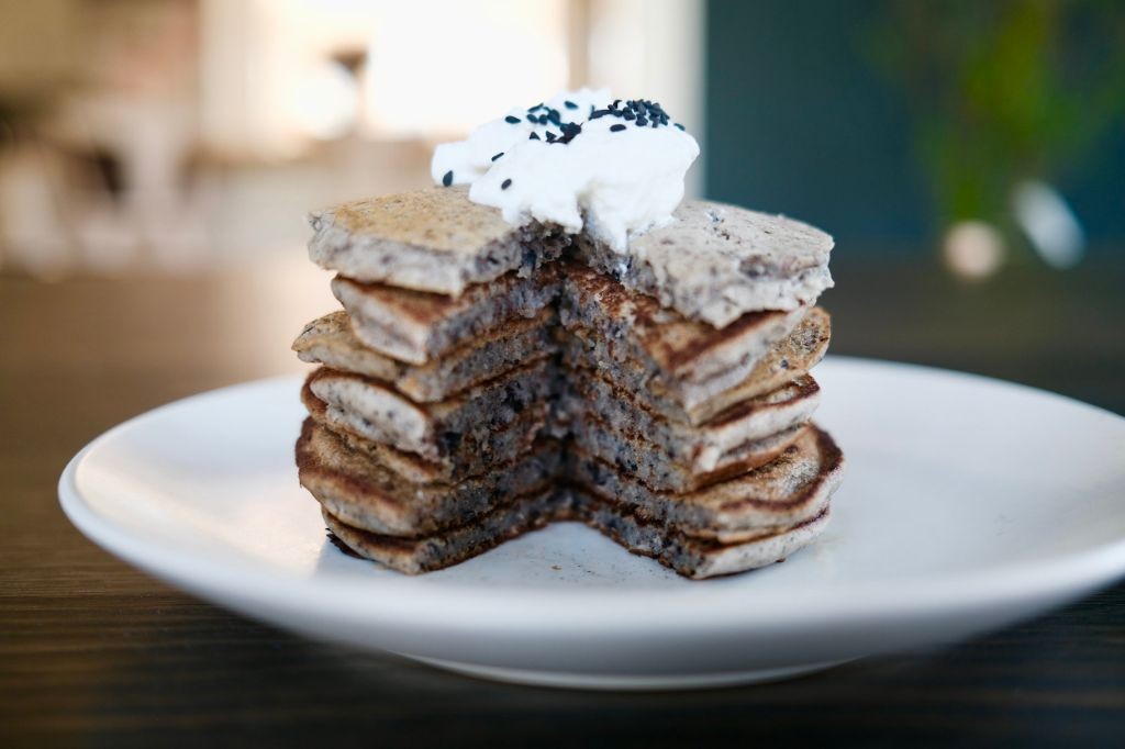 Black Sesame Pancakes