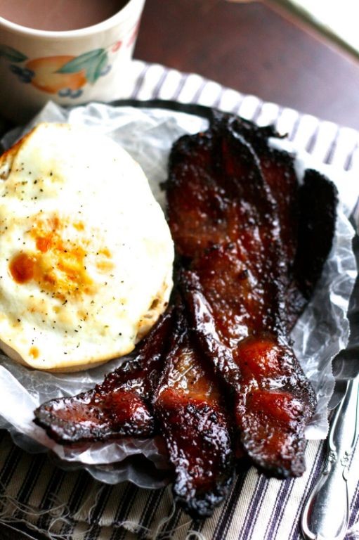 Blackstrap Molasses and Coffee Rubbed Bacon