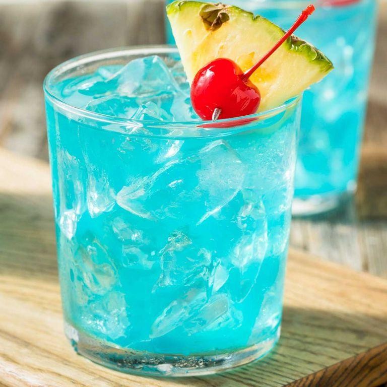 Blue Hawaiian with Blue Curaçao