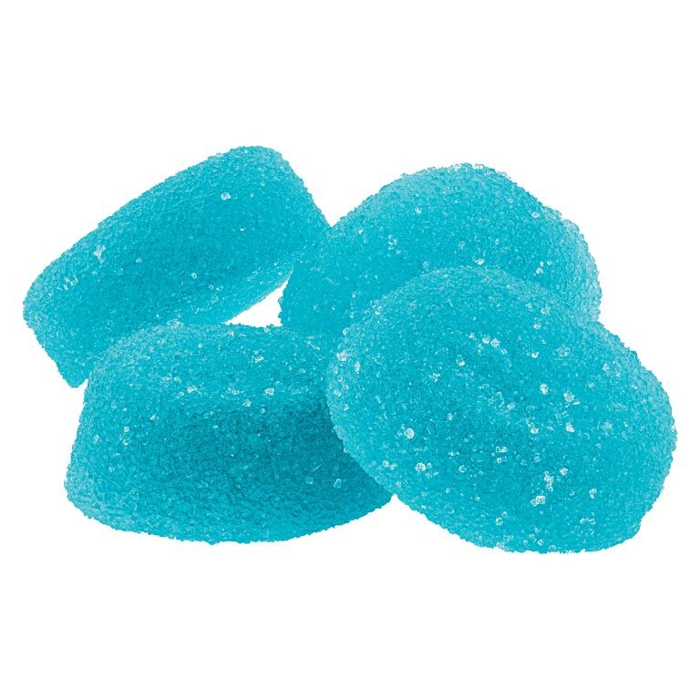 Blue Raspberry THC Gummies with Coconut Oil