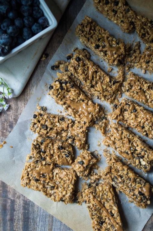 Blueberry Almond Chia Seed Bars