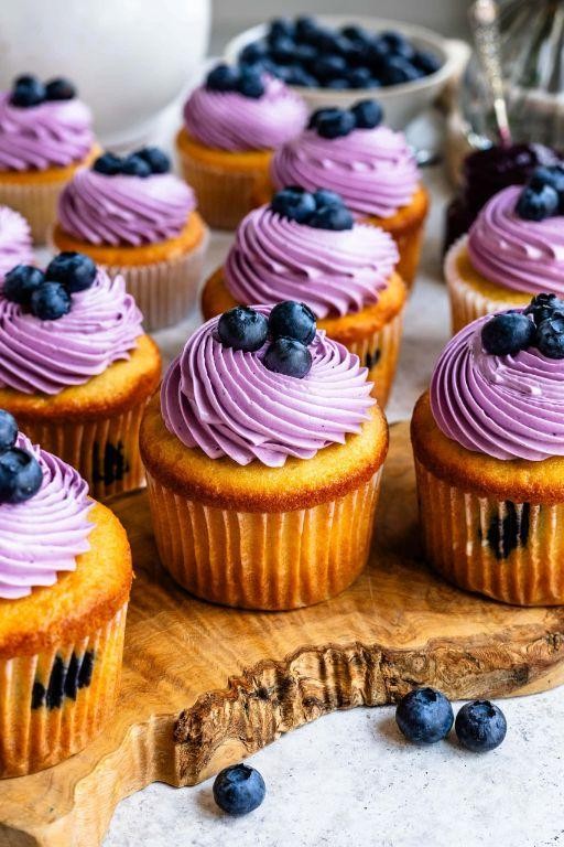 Blueberry Bliss Vegan Cupcakes