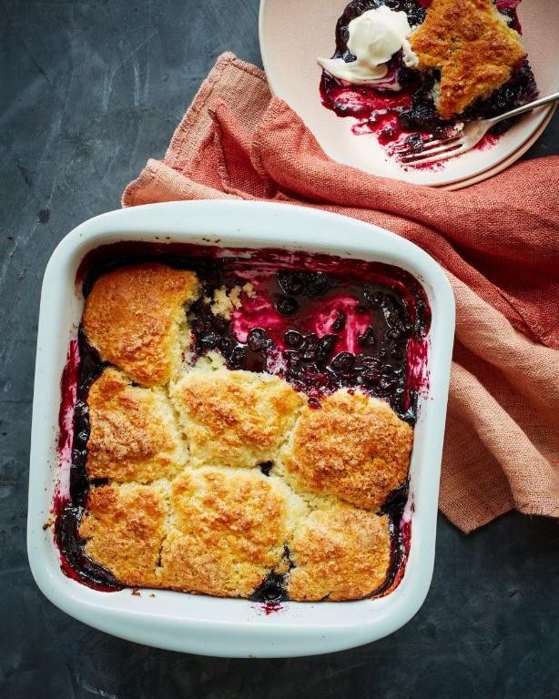 Blueberry Cobbler with Buttery Biscuit Topping