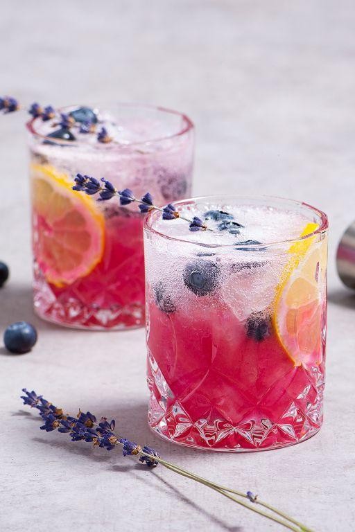 Blueberry Lavender Lemonade Punch