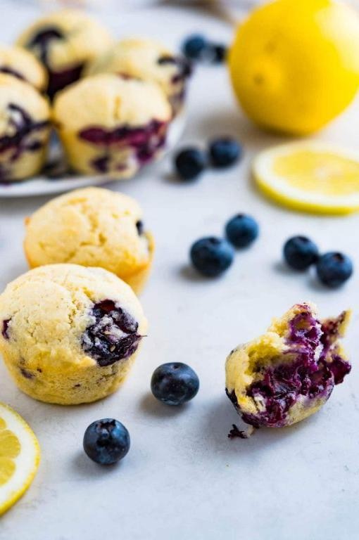Blueberry Lemon Mini Cornbread Muffins