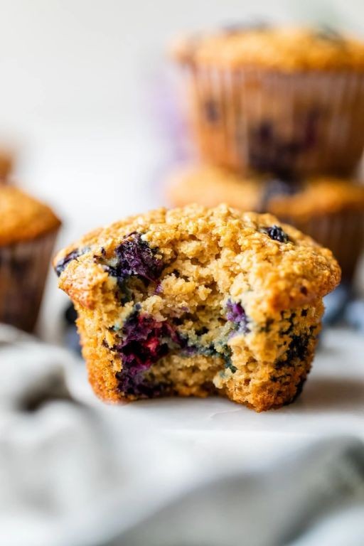 Blueberry Oat Lowfat Muffins
