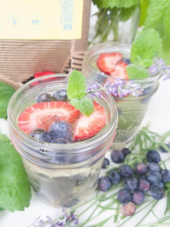 Blueberry and Lavender White Sangria