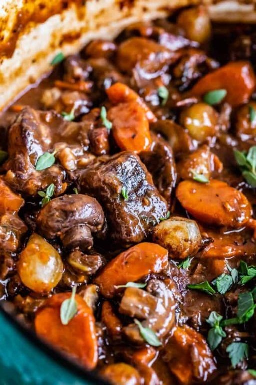 Boeuf Bourguignon with Pearl Onions