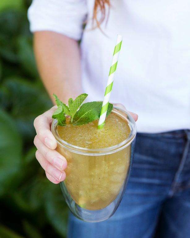 Bourbon Mint Julep Slushie