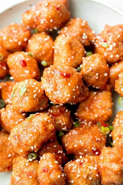 Breaded Cod Nuggets with Sweet Chili Dip