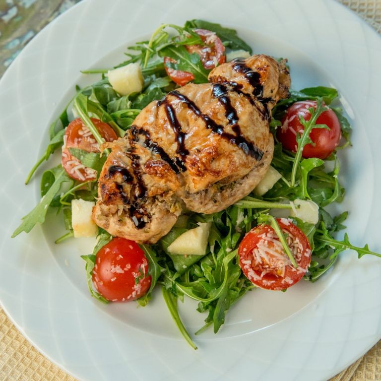 Broccoli and Cauliflower Stuffed Chicken