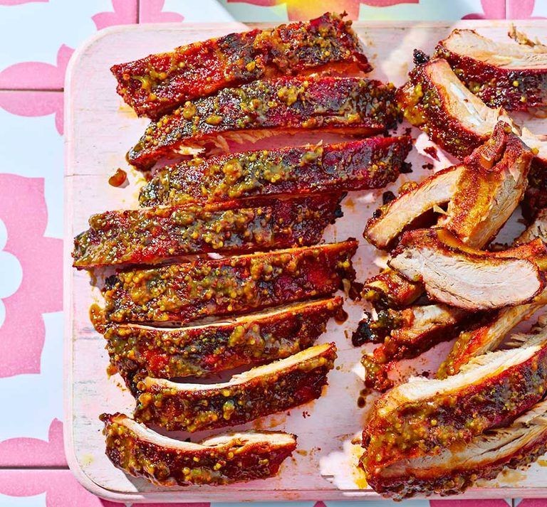 Brown Sugar and Mustard Glazed Baby Back Ribs