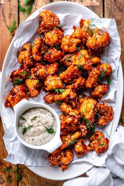 Buffalo Cauliflower Vegan Wings